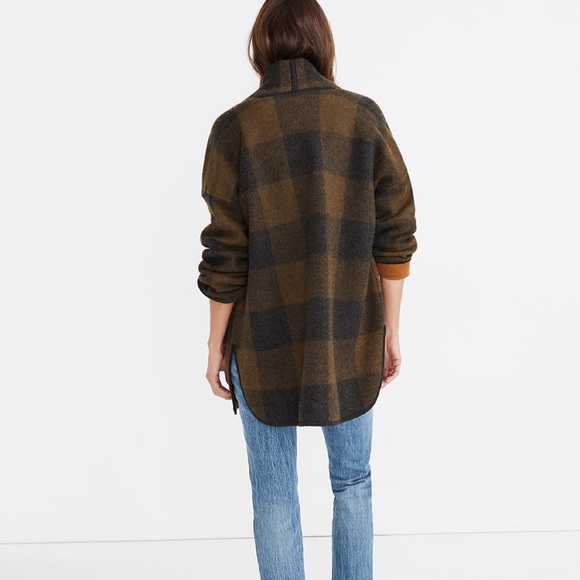 Madewell Buffalo Check Sweater Coat - Picture 6 of 7